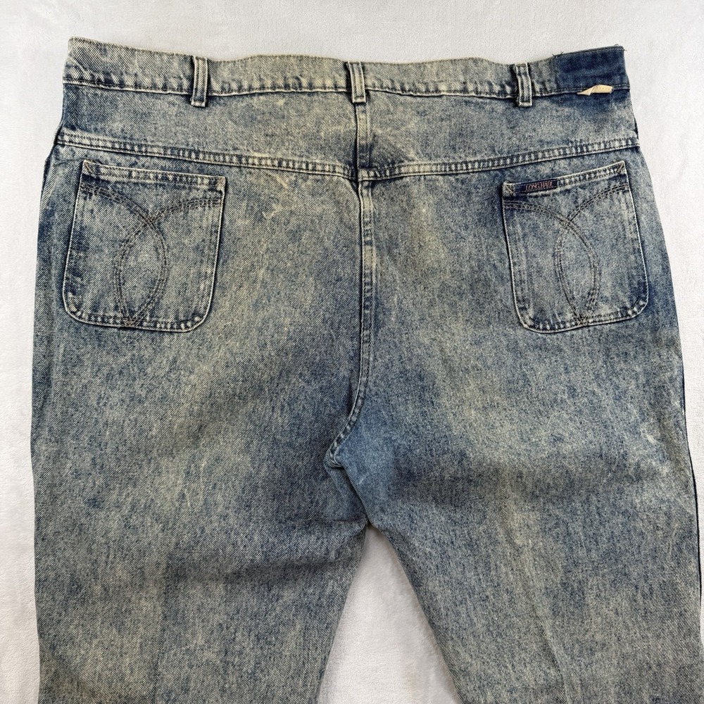 Vintage 80s 90s Long Haul Jeans Men's 44x31 Acid Wash Blue Boot Cut Denim Cowboy - Picture 8 of 8